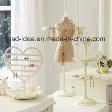 White Jewelry Display Stand/ Exhibition for Earring, Necklack etc